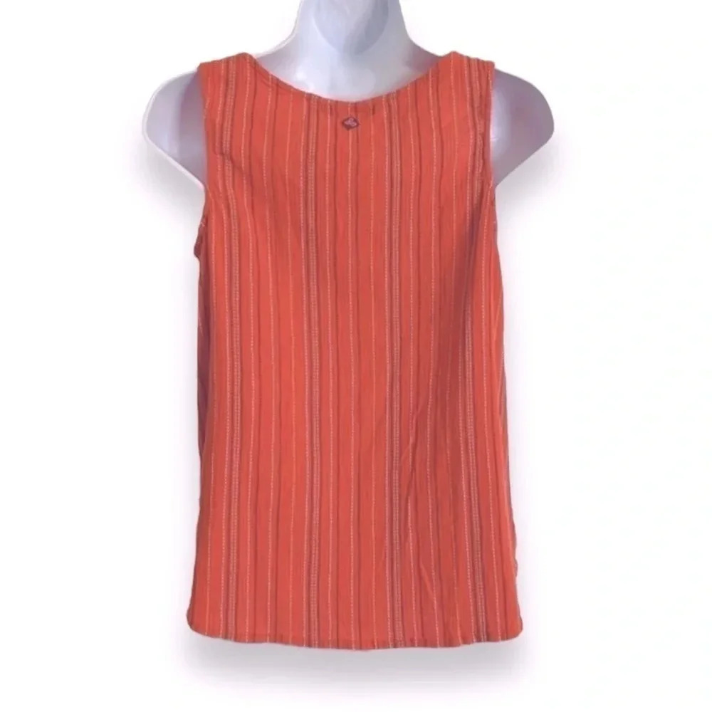 Prana Jardin Striped Boho Coral Tank Top Size XS‎ - Picture 5 of 8